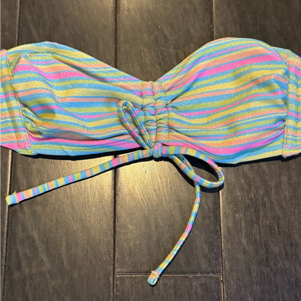 Pastel Striped Bikini - Picture 2 of 8